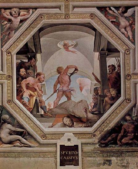 Domenico di Pace Beccafumi The beheading of Spurius Cassius Spain oil painting art
